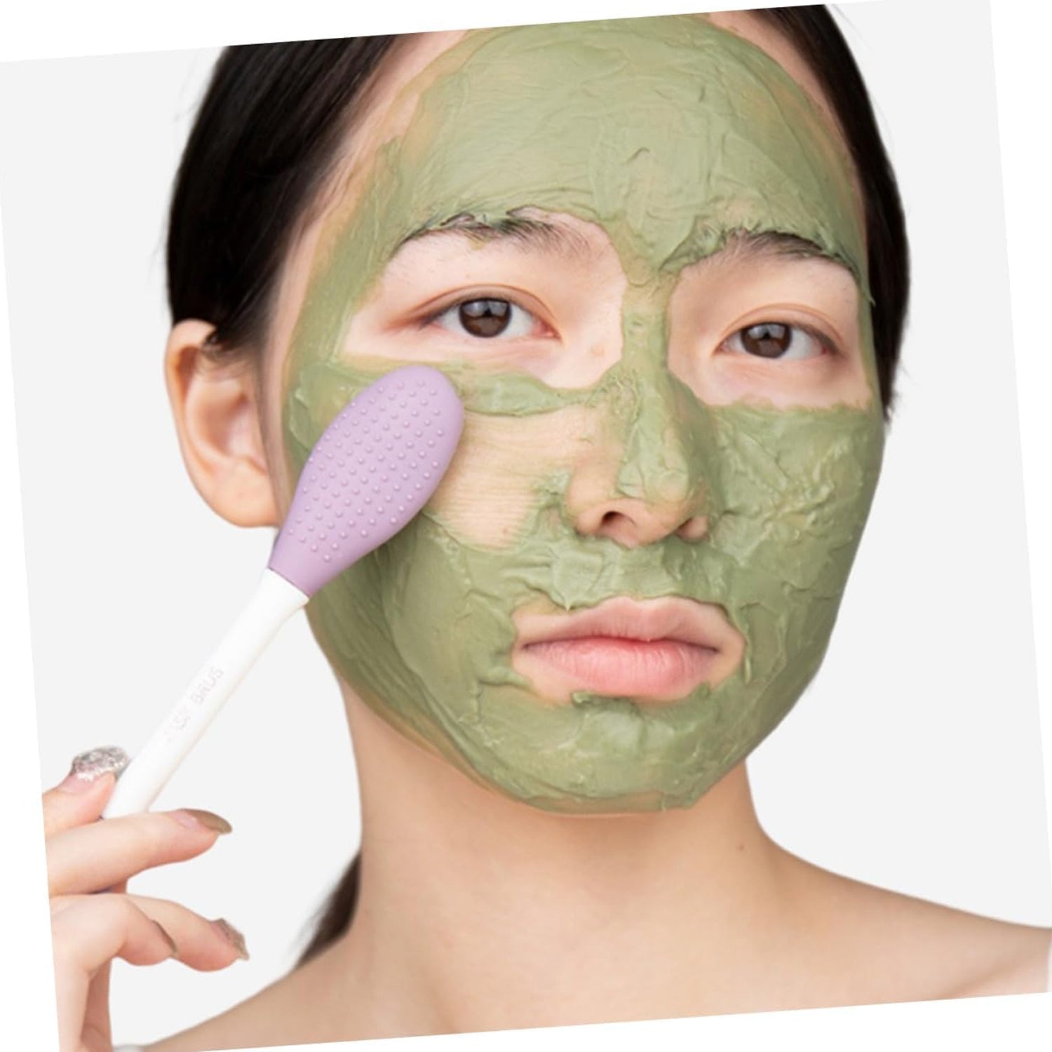 12532 Double-headed Silicone Mask Brush Face Cleansing and Applying Mud Mask Beauty Salon Special Brush Smear Tool Facial Scrub Silicone Wash Scrubber Face Tools (1 Pc) 12532 Double-headed Silicone Mask Brush Face Cleansing and Applying Mud Mask Beauty Salon Special Brush Smear Tool Facial Scrub Silicone Wash Scrubber Face Tools (1 Pc)